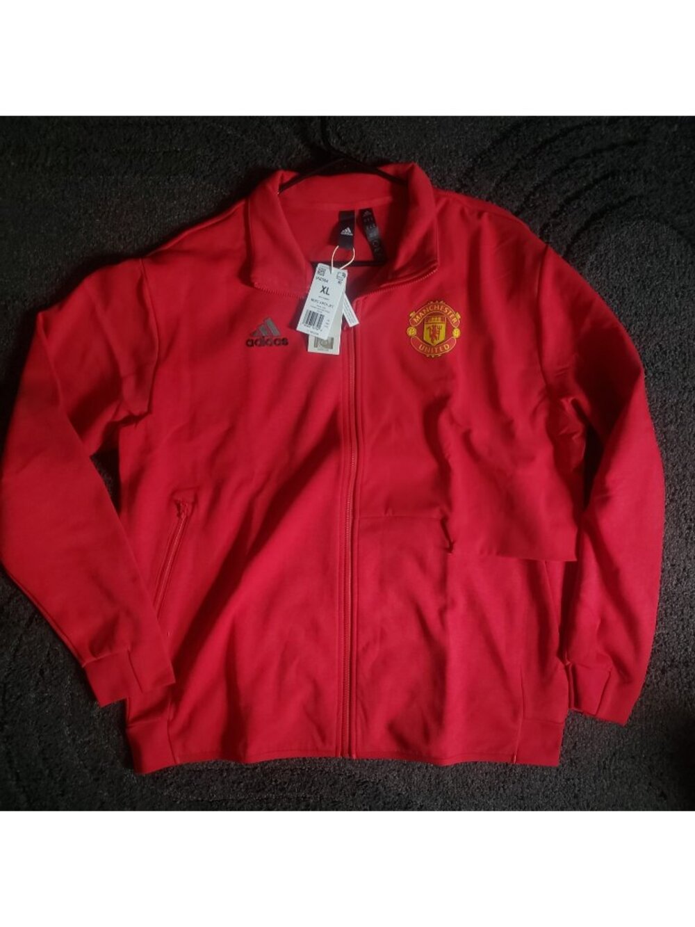 NWT Adidas Manchester United 2023/24 Anthem Jacket Red Men's XL IA8564